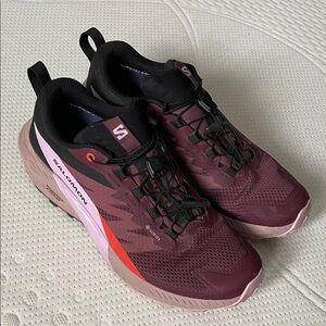 Salomon Women's Trail Shoes - Maroon and Black